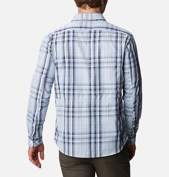 Columbia Silver Ridge II Shirts Blue For Men's NZ98062 New Zealand